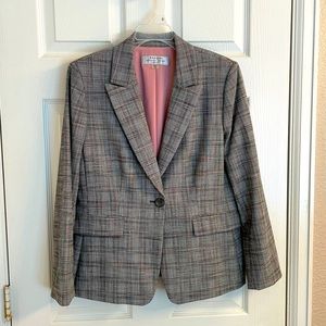 Gray and Pink Blazer